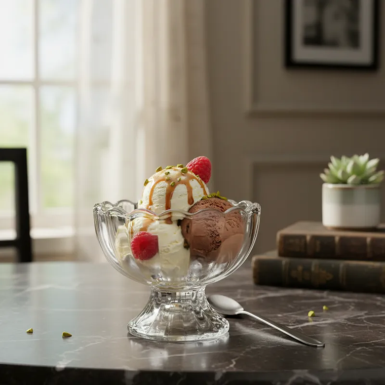 Set 6 Copa De Vidrio Para Postre O Helado 100ml 5