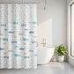 Cortina De Ducha De Peva Con Estampado De Peces 180x180 Cm - Miniatura 2
