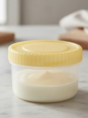 Set 4 Potes Plásticos Colores Tapa Rosca Alimentos Bebé