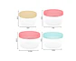 Set 4 Potes Plásticos Colores Tapa Rosca Alimentos Bebé - Miniatura 6