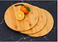 Tabla De Picar Redonda De Bambú 25 Cm Para Cocina Multiuso - Miniatura 4