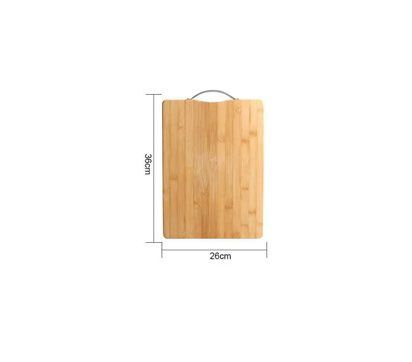 Tabla De Cortar Picar De Bambú Con Asa Cocina 36x26 Cm 4