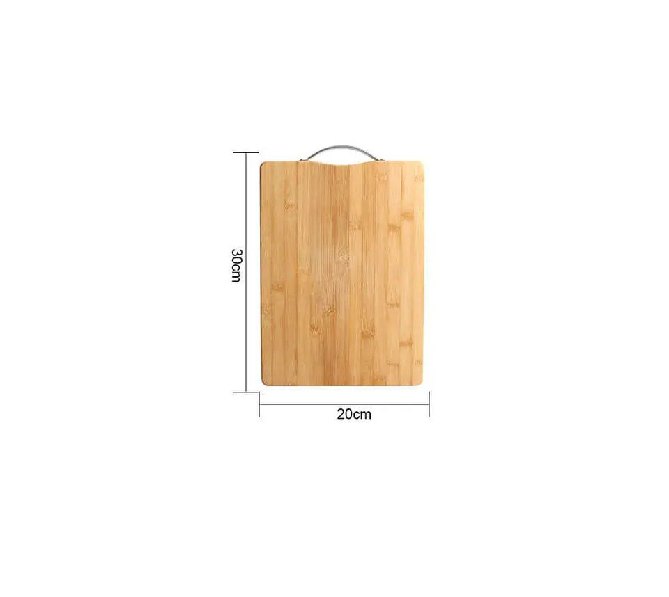 Tabla De Cortar Picar De Bambú Para Cocina Con Asa 30x20cm 4