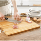 Tabla De Cortar Picar De Bambú Para Cocina Con Asa 30x20cm - Miniatura 3