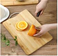 Tabla De Cortar Picar De Bambú Para Cocina Con Asa 30x20cm - Miniatura 1