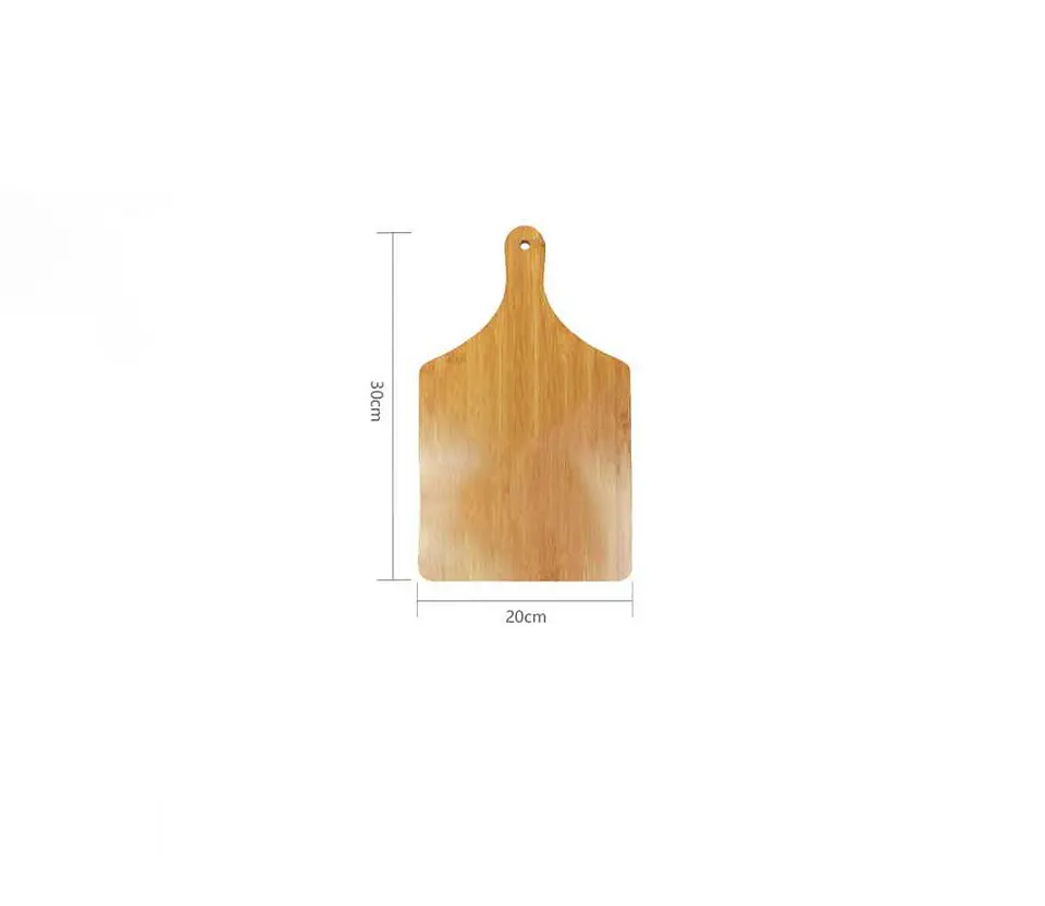 Tabla De Picar Y Servir De Bambú Con Mango 30x20cm 5
