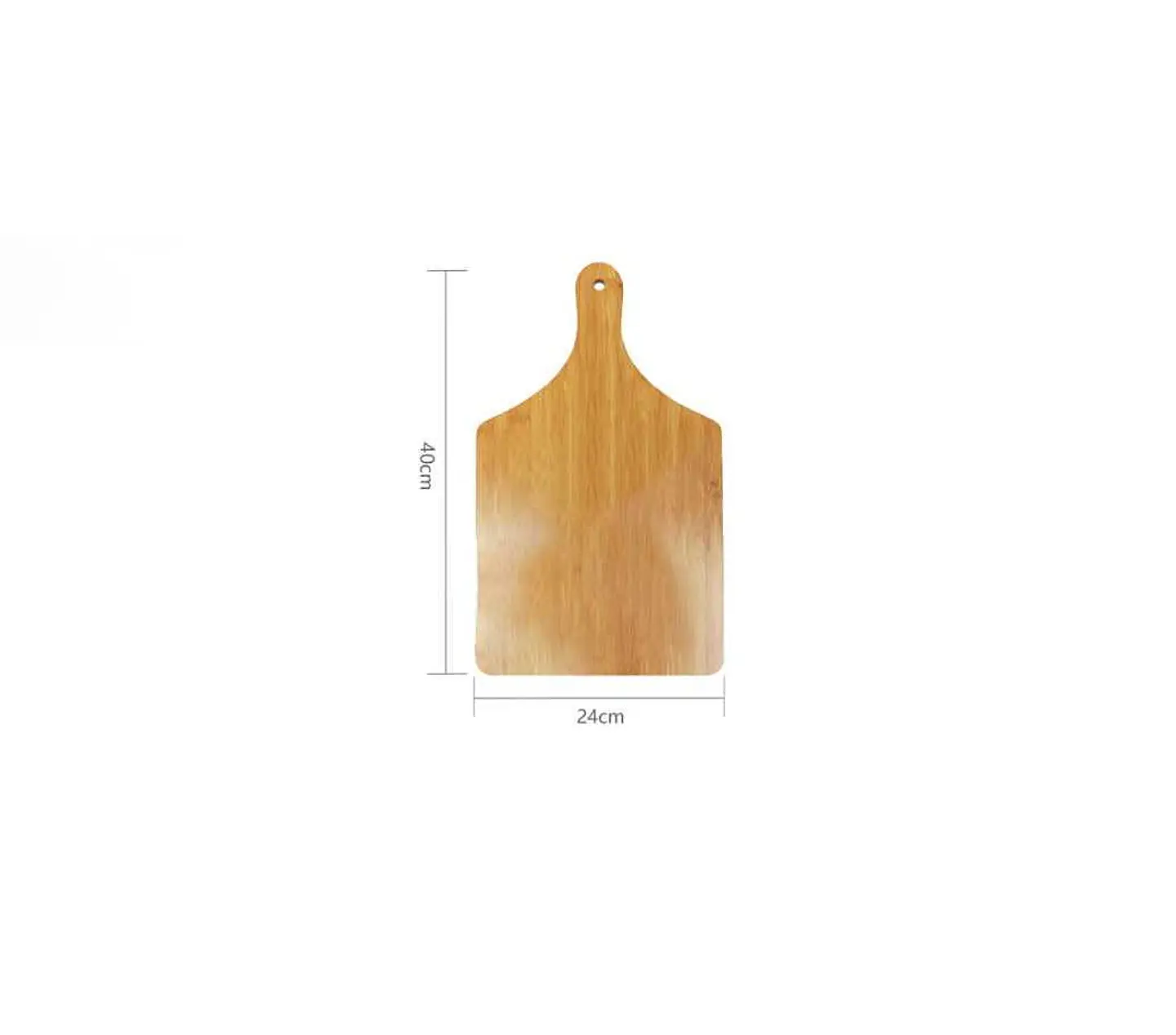Tabla De Bambú Para Pizza Picar Y Servir Con Mango 40x24cm 4