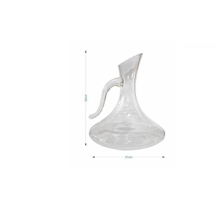 Jarra Decantador De Vino Vidrio Con Asa Aireador  3