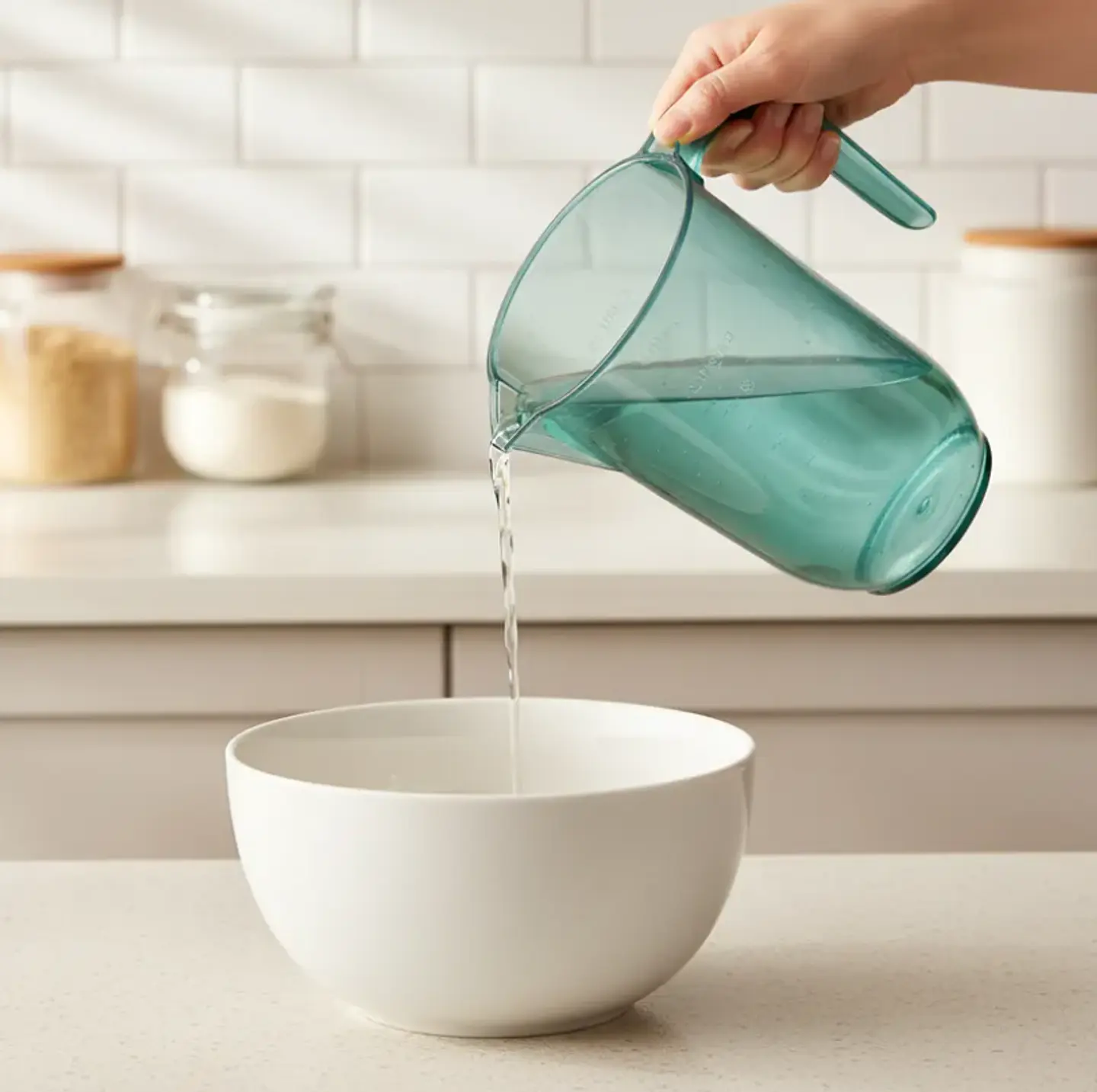 Jarro medidor plástico con asa y pico vertedo 1500ml 2