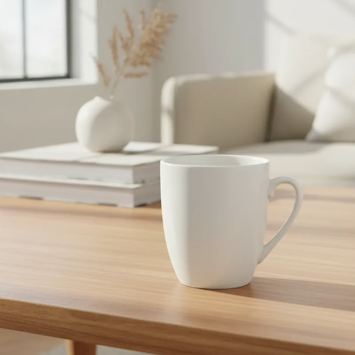 Tazón de Cerámica Blanco para Sublimación Taza Café 1