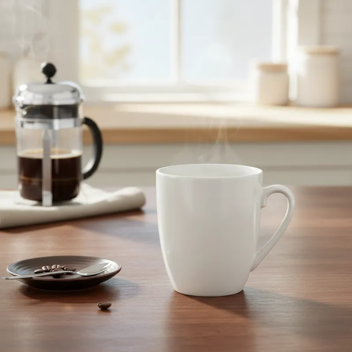 Tazón de Cerámica Blanco para Sublimación Taza Café 4