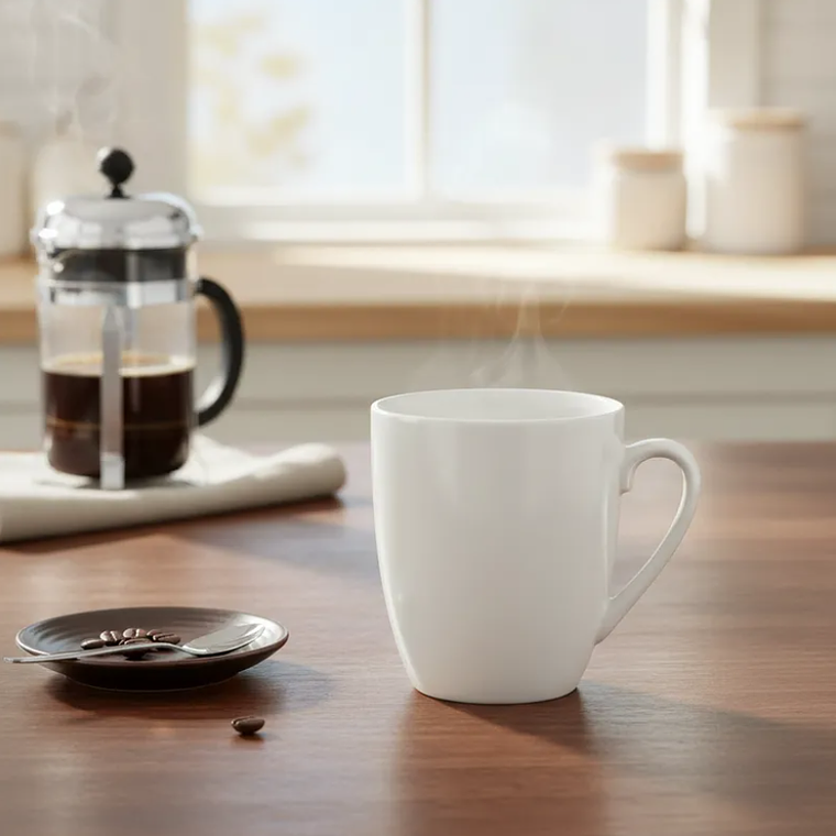 Tazón de Cerámica Blanco para Sublimación Taza Café 4