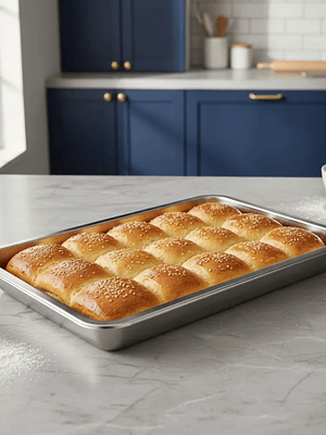 Bandeja Fuente Acero Inoxidable Gastronómica 45x35x4.8cm