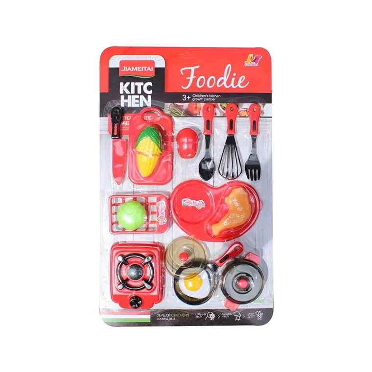 Set De Cocina Juguete Infantil Con Comida Y Accesorios 3