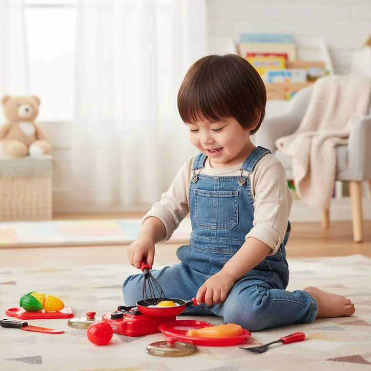 Set De Cocina Juguete Infantil Con Comida Y Accesorios 4