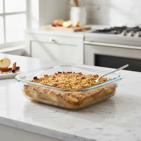 Fuente De Vidrio Para Horno Cuadrada 28cm 2.3 Litros