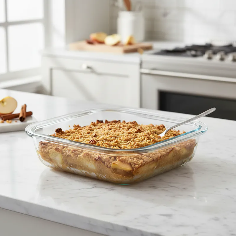 Fuente De Vidrio Para Horno Cuadrada 28cm 2.3 Litros 2