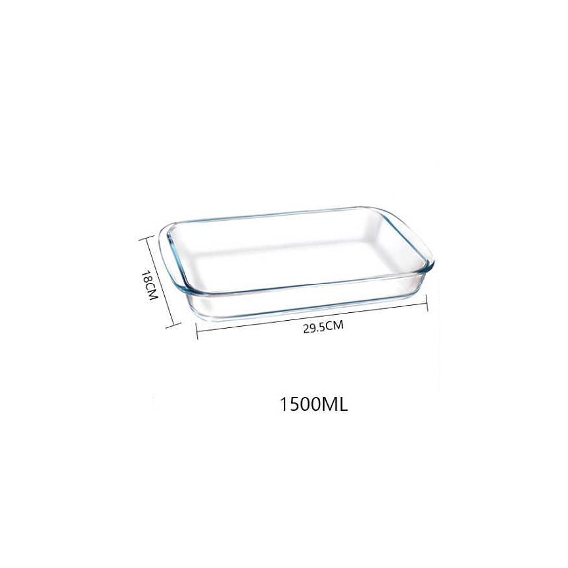 Fuente De Vidrio Rectangular Para Horno 1.5 L 29.5x18cm 5