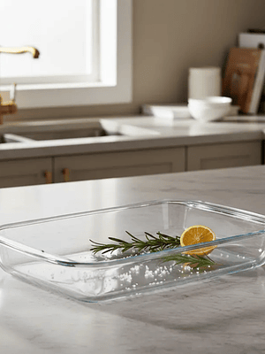 Fuente De Vidrio Rectangular Para Horno 1.5 L 29.5x18cm