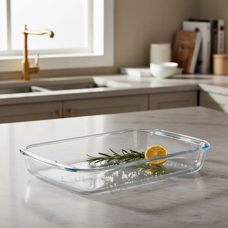 Fuente De Vidrio Rectangular Para Horno 1.5 L 29.5x18cm 1