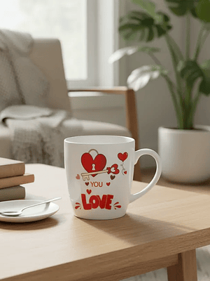 Taza cerámica San Valentín y dia de mama set