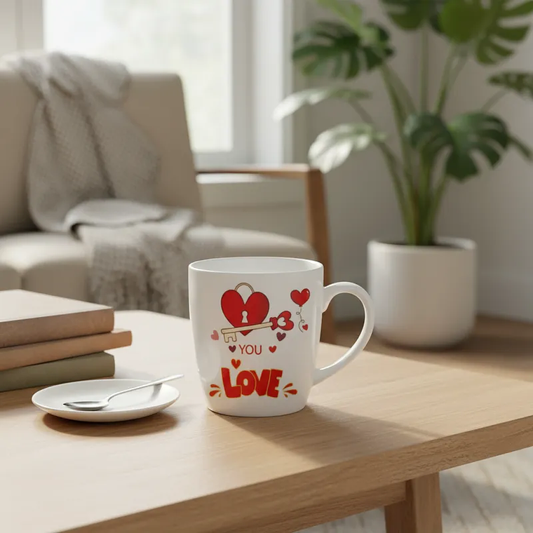 Taza cerámica San Valentín y dia de mama set 2