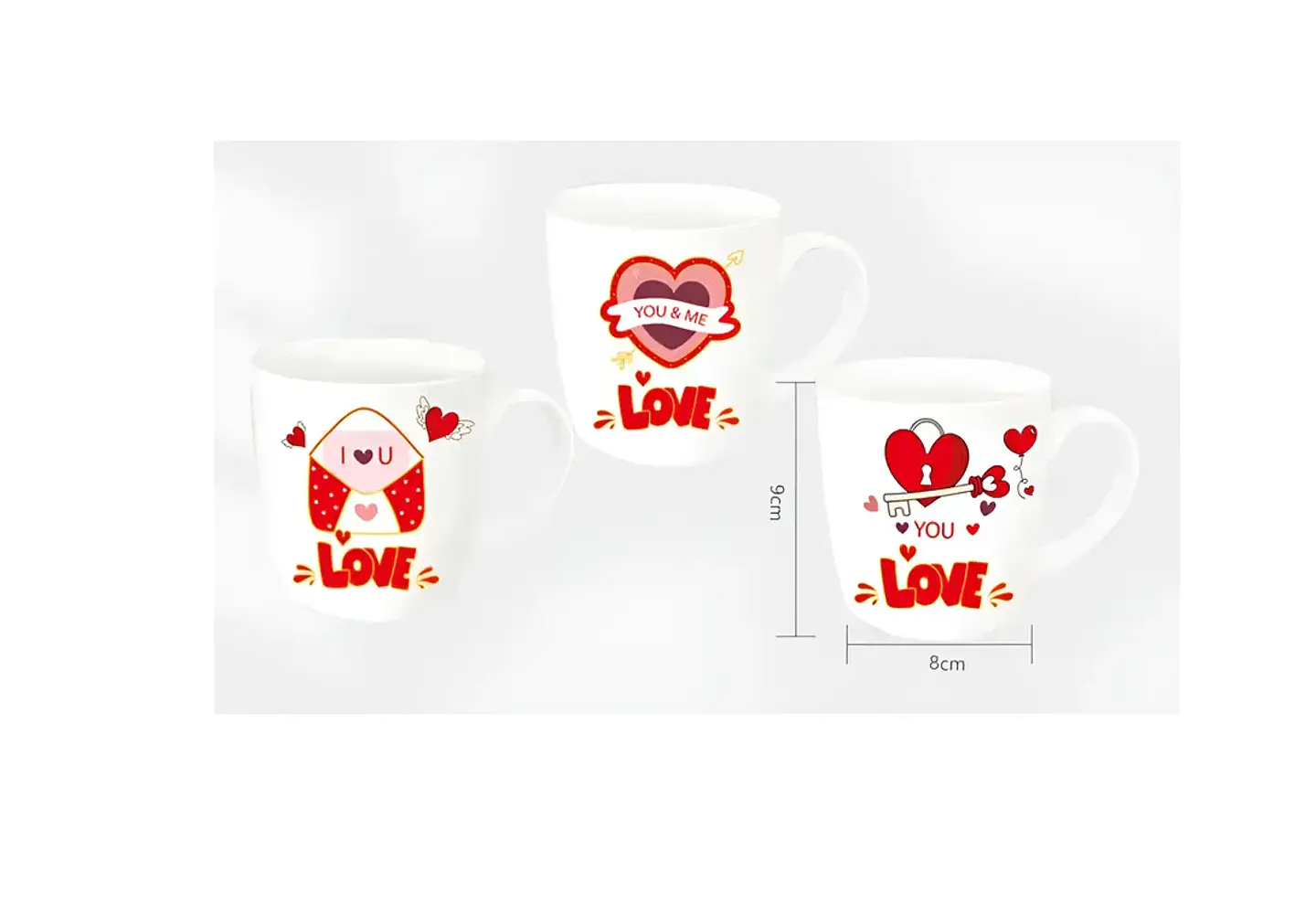 Taza cerámica San Valentín y dia de mama set 4