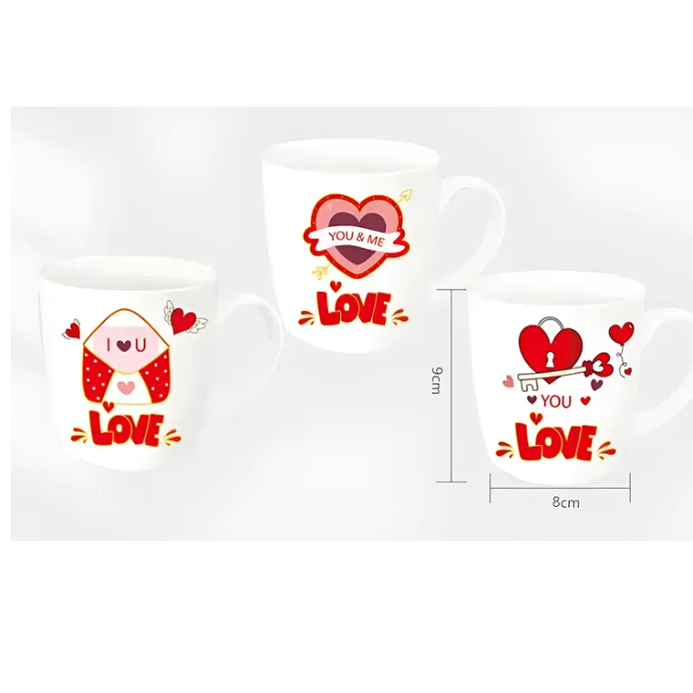 Taza cerámica San Valentín y dia de mama set 4