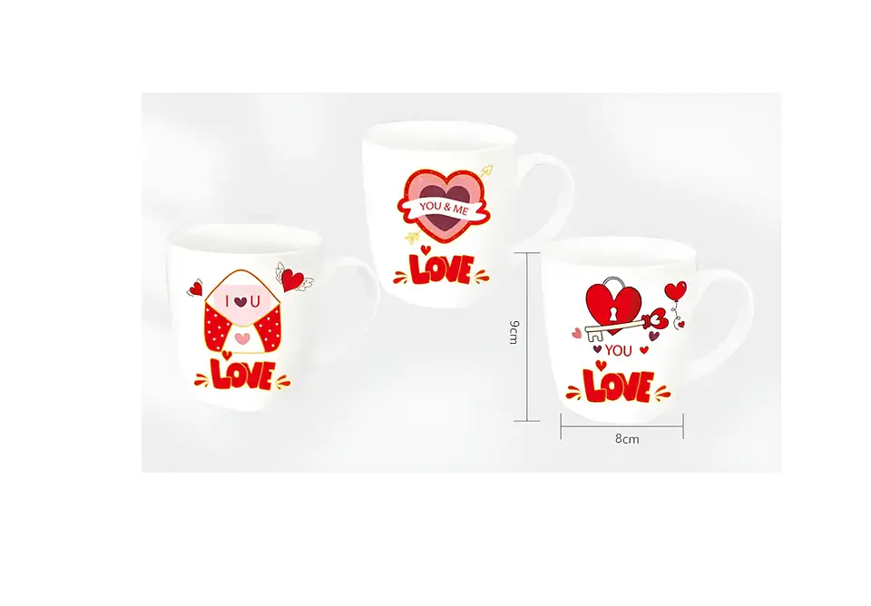 Taza cerámica San Valentín y dia de mama set 4