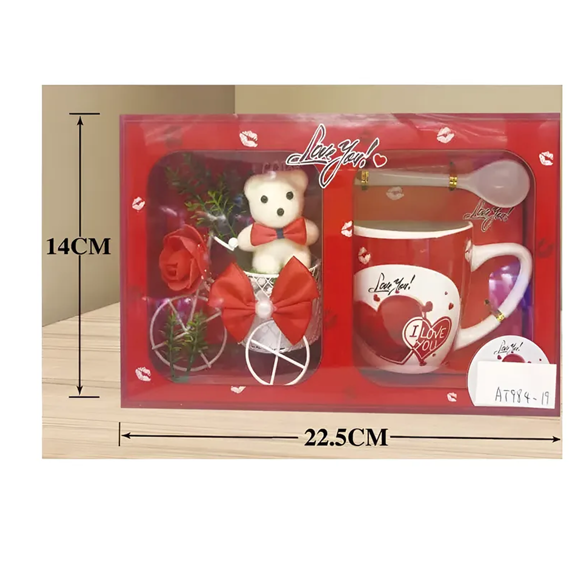 Set Regalo Taza San Valentín con Osito y Cuchara 4