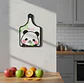 Tabla De Picar Cocina Diseño Panda Kawaii Colgante 30x19cm - Miniatura 4