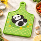 Tabla De Picar Cocina Diseño Panda Kawaii Colgante 30x19cm - Miniatura 2