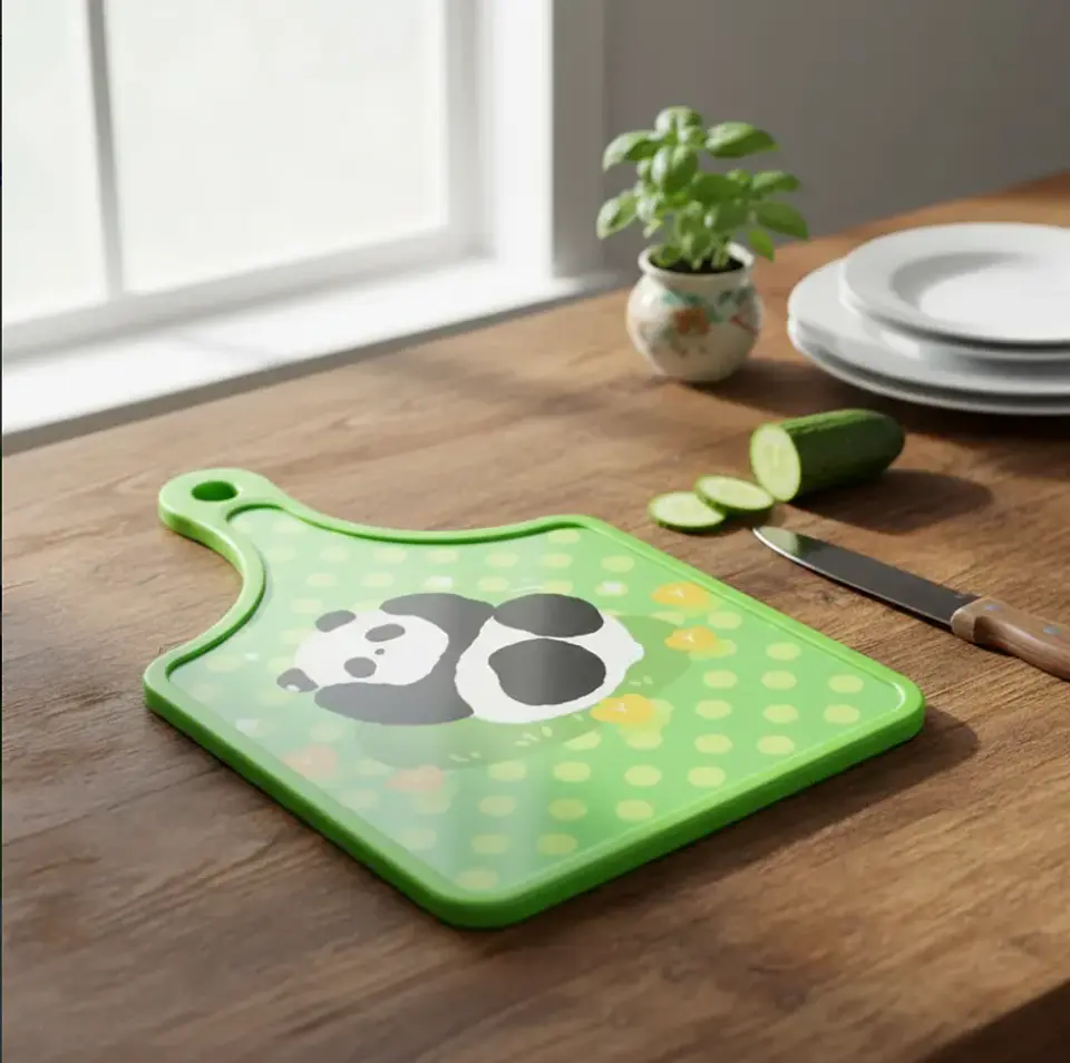 Tabla De Picar Cocina Diseño Panda Kawaii Colgante 30x19cm 6