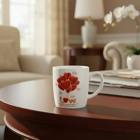 Set Taza San Valentín con Oso y Diseño Love