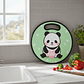Tabla De Picar Plástica Redonda 30cm Diseño Panda Cocina - Miniatura 5