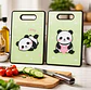 Tabla De Cortar Picar Cocina Diseño Panda Kawaii 37x23cm - Miniatura 1