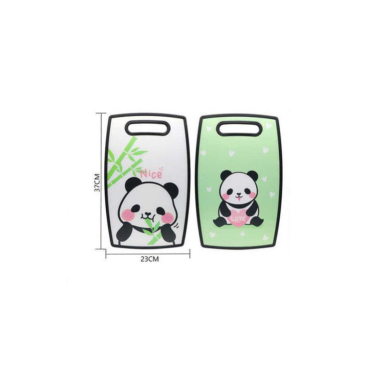 Tabla De Picar Cocina Diseño Panda Kawaii Antideslizante 37cm 3