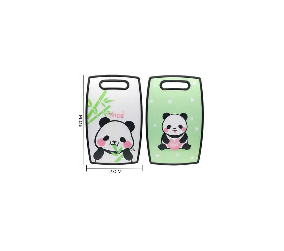 Tabla De Picar Cocina Diseño Panda Kawaii Antideslizante 37cm 3