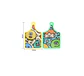 Tabla De Picar Cocina Diseño Infantil Monstruos 30x19cm - Miniatura 5