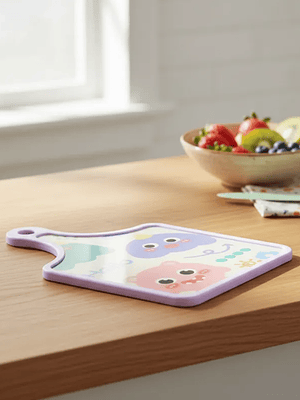 Tabla De Picar Cocina Diseño Infantil Monstruos 30x19cm