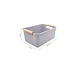 Caja Organizadora Plástica Con Asas De Madera 24.5x17x10 Cm - Miniatura 6