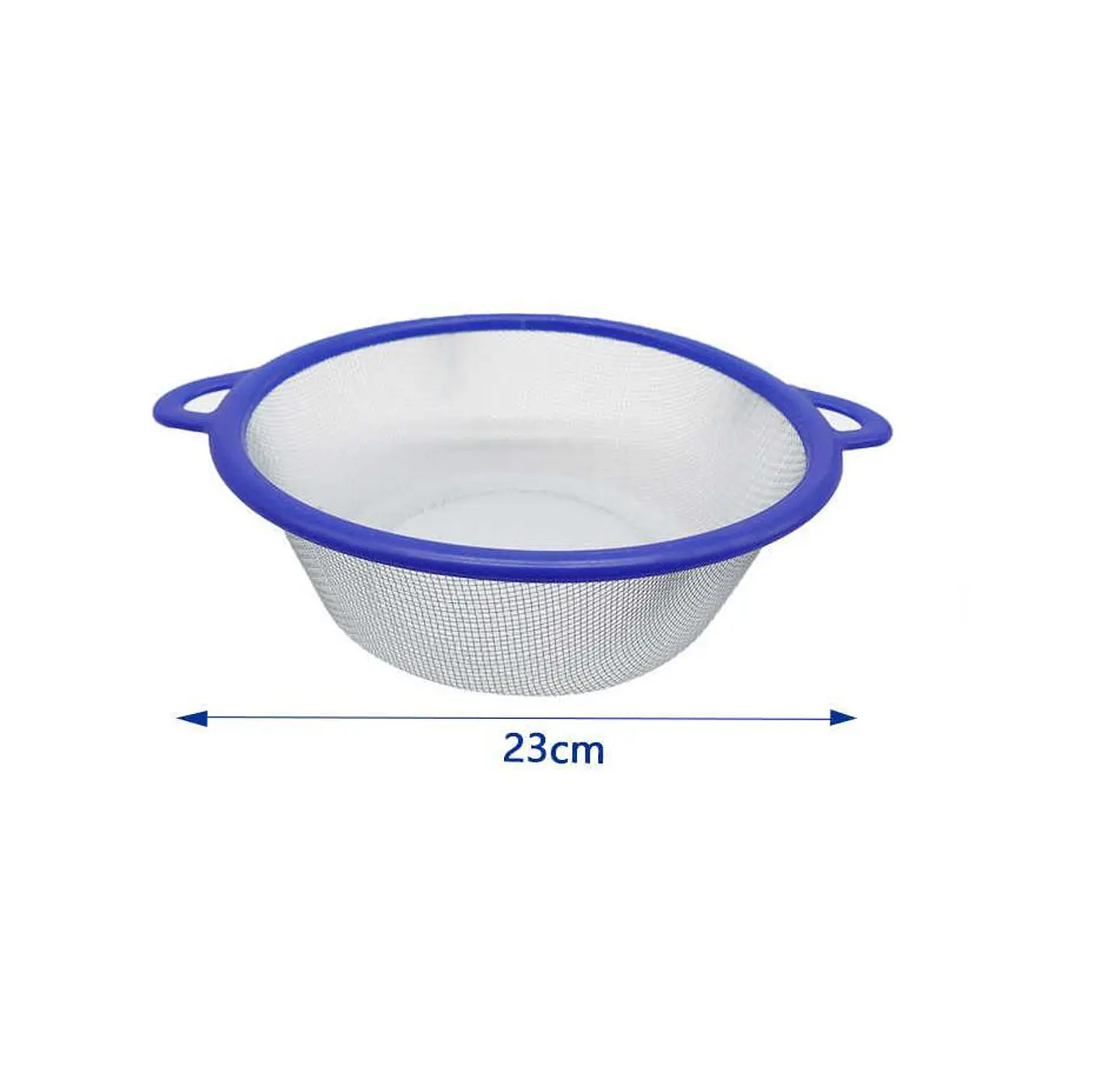 Colador Escurridor De Cocina Malla Metálica 23 Cm Con Asas 3