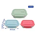 Contenedor hermético de vidrio 1040ml con tapa color - Miniatura 3