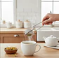 Infusor De Té Colador Tipo Pinza Bola Acero Inoxidable 16.5cm - Miniatura 1