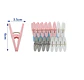 Set  Perros De Ropa Plásticos 6cm Pinzas Colores Surtidos - Miniatura 5