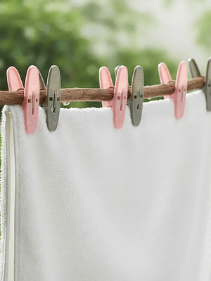 Set  Perros De Ropa Plásticos 6cm Pinzas Colores Surtidos