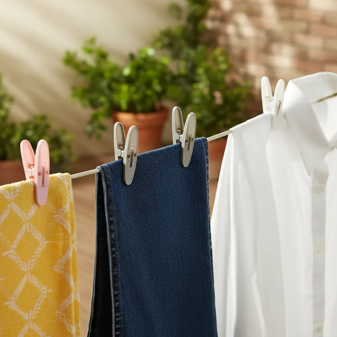 Set  Perros De Ropa Plásticos 6cm Pinzas Colores Surtidos 2