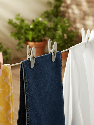 Set  Perros De Ropa Plásticos 6cm Pinzas Colores Surtidos