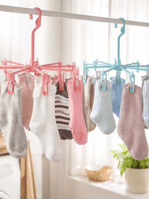 Colgador Pulpo Plegable 8 Brazos Para Ropa Interior Calcetines