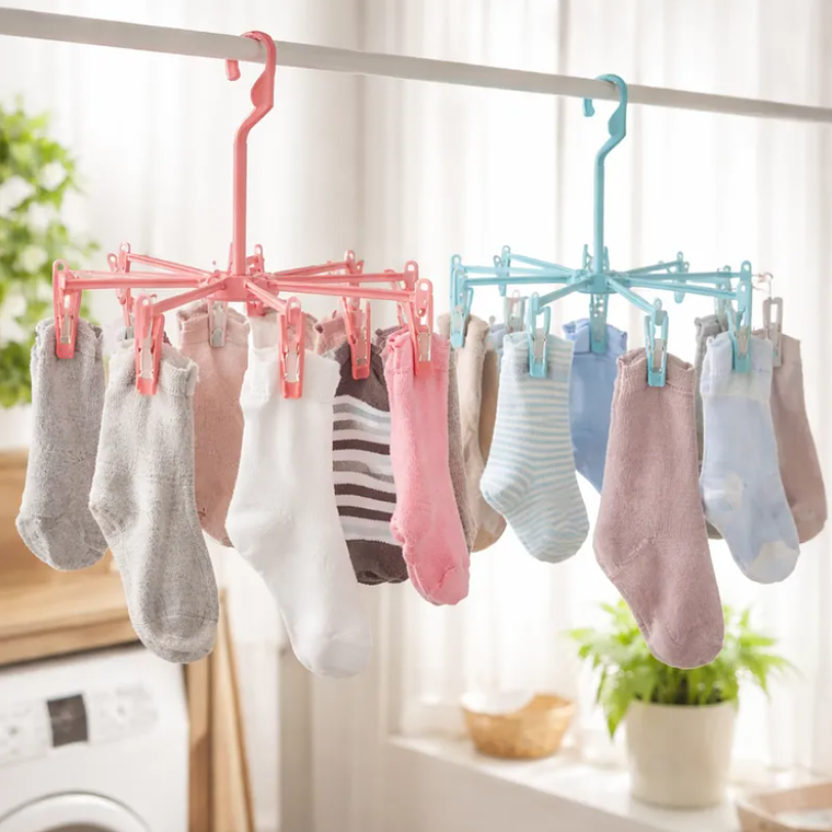Colgador Pulpo Plegable 8 Brazos Para Ropa Interior Calcetines 1